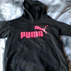 black and pink puma sweatshirt
